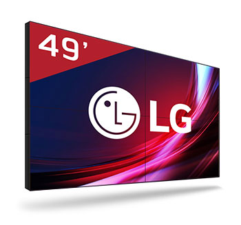 Видеостена 2х2 на базе ЖК-дисплеев LG 49VL5PJ-A – Код товара: 213410