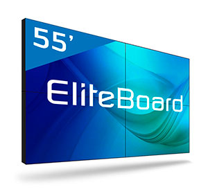 Видеостена 2х2 на базе ЖК-дисплеев EliteBoard PK555FFLN – Код товара: 213506